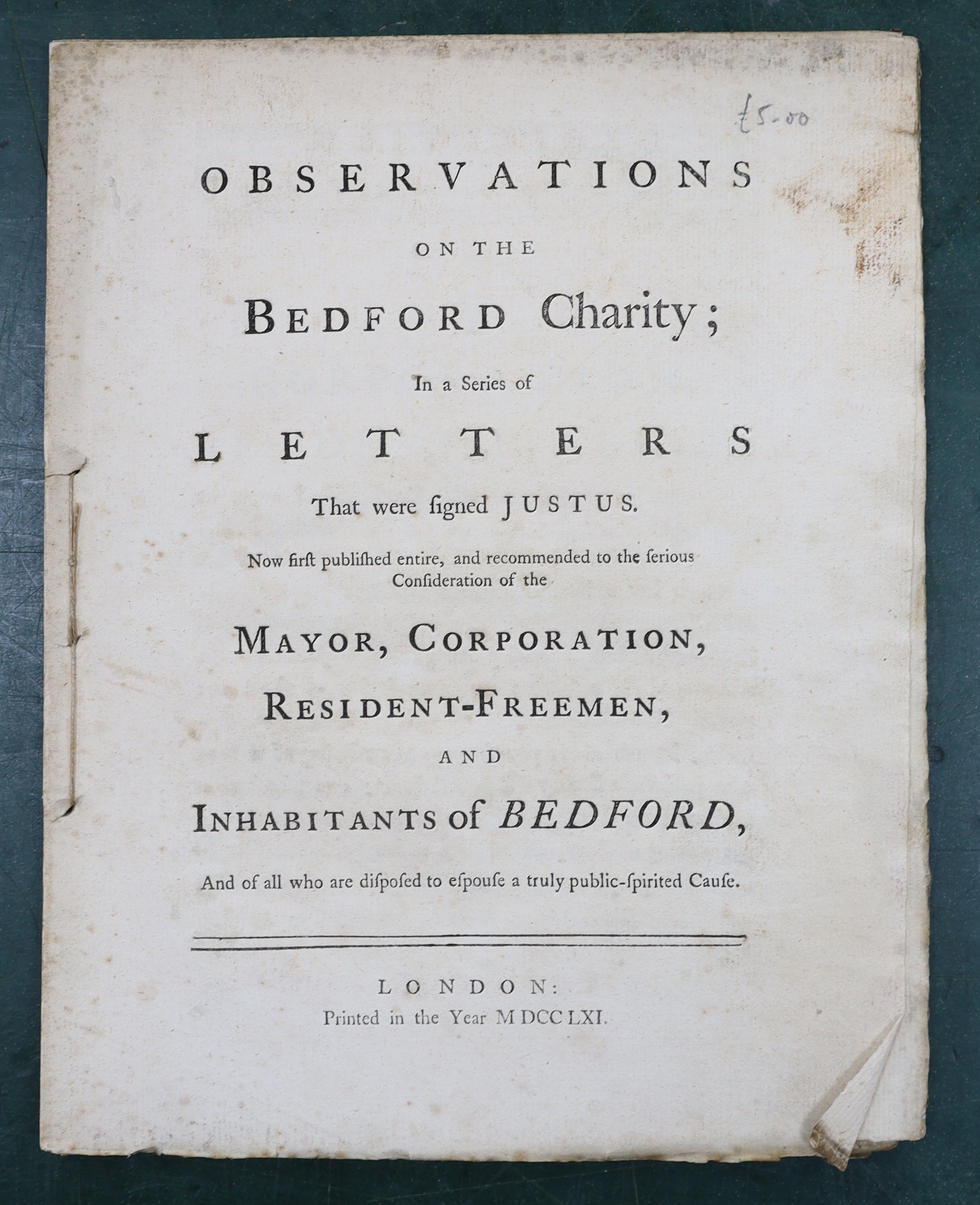 BEDFORDSHIRE: (Dodd, Stephen) An Historical and Topographical Account of the Town of Woburn, the Abbey, and Vicinity ... a Concise Genealogy of the House of Russell ...